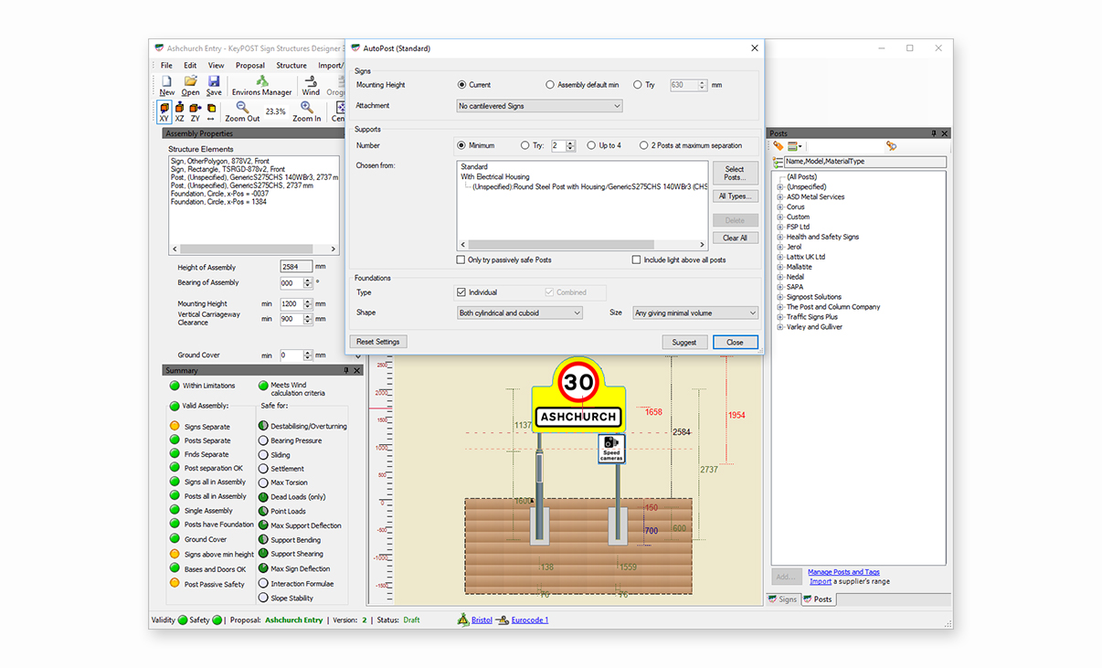 KeyPOST - Automatic suggested Installation details